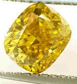 Lab created Yellow diamond